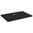 Brusebund Tray med Dots Sort 120 x 80 x 4 cm ABS