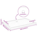 Brusebund Tray med Dots Sort 120 x 80 x 4 cm ABS