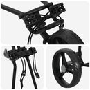 Golf Trolley Sort 95 x 60 x 130 cm Jern