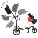 Golf Trolley Sort 110 x 60 x 132 cm Jern