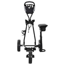 Golf Trolley med sæde Sort og Hvid 100 x 60 x 130 cm Jern