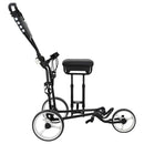 Golf Trolley med sæde Sort og Hvid 100 x 60 x 130 cm Jern