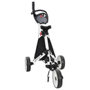 Golf Trolley Sort og Hvid 100 x 69 x 114 cm Aluminium