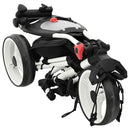 Golf Trolley Sort og Hvid 100 x 69 x 114 cm Aluminium