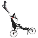 Golf Trolley Sort og Hvid 100 x 69 x 114 cm Aluminium