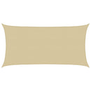 Solsejl Beige 2 x 6 m HDPE
