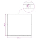 Balkon Afskærmning 180 x 200 cm Stof med PU-belægning Bordeaux