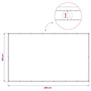 Balkon Afskærmning 180 x 300 cm Stof med PU-belægning Bordeaux