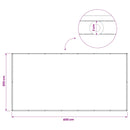 Balkon Afskærmning 200 x 400 cm Stof med PU-belægning Bordeaux