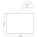 Balkon Afskærmning 150 x 200 cm Stof med PU-belægning