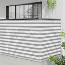 Balkon Afskærmning 150 x 600 cm Stof med PU-belægning