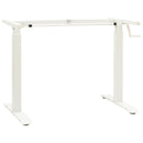 Bord med opbevaring Hvid og Naturlig 120 x 60 cm Massivt Eg Træ