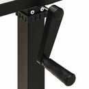Bord med opbevaring Sort og naturlig 140 x 60 cm Massivt Eg Træ