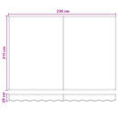 Udtrækkelig markise Sandfarvet 2,5 x 2 m Polyester og Aluminium