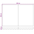 Udtrækkelig markise Gråbrun 2,5 x 2 m Polyester og Aluminium