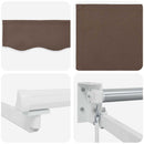 Udtrækkelig markise Gråbrun 3 x 2 m 100% Polyester og Aluminium