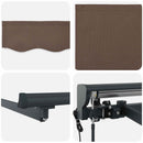 Elektrisk Utrækkelig Markise Gråbrun 4 x 2 m