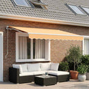 Udtrækkelig markise Sandfarvet 300 x 250 cm Polyester