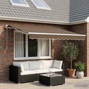 Markiseduge Gråbrun 300 x 250 cm Polyester