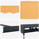 Udtrækkelig markise Sandfarvet 300 x 250 cm Canvas og Aluminium