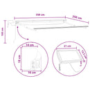 Manuel markise-ramme med LED-lys Sandfarvet 3,5 x 2,5 m
