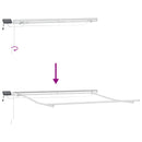 Udtrækkelig markise Sandfarvet 400 × 300 cm Stof og aluminium