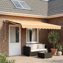 Udtrækkelig markise Sandfarvet 500 × 300 cm Polyester