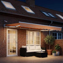 Udtrækkelig markise Sandfarvet 500 × 300 cm Polyester