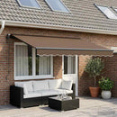 Markiseduge Gråbrun 400 × 300 cm Polyester