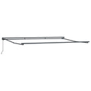 Udtrækkelig markise Lys Grå og Hvid 4,5 × 3 m