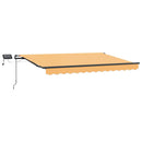 Utrækkelig Markise Sandfarvet 600 × 300 cm Stof