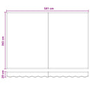 Utrækkelig Markise Sandfarvet 600 × 350 cm Polyester og Stål