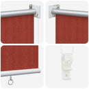 Udendørs rulleskærm 90% UV blok Terracotta 240 x 230 cm HDPE