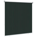 Udendørs rulleskærm 90% UV blok Mørkegrøn 140 x 140 cm HDPE