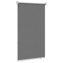 Udendørs rulleskærm 90% UV blok Lysegrå 80 x 140 cm HDPE