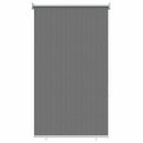 Udendørs rulleskærm 90% UV blok Lysegrå 80 x 140 cm HDPE