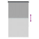 Udendørs rulleskærm 90% UV blok Lysegrå 80 x 140 cm HDPE