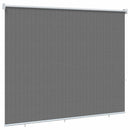 Udendørs rulleskærm 90% UV blok Lysegrå 220 x 230 cm HDPE
