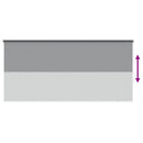 Udendørs rulleskærm 90% UV blok Lysegrå 400 x 230 cm HDPE