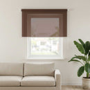 Udendørs rulleskærm 90% UV blok Gråbrun 240 x 140 cm HDPE