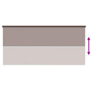 Udendørs rulleskærm 90% UV blok Gråbrun 350 x 140 cm HDPE