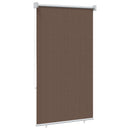 Udendørs rulleskærm 90% UV blok Gråbrun 80 x 230 cm HDPE