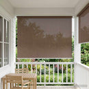 Udendørs rulleskærm 90% UV blok Gråbrun 100 x 230 cm HDPE