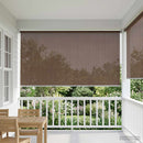 Udendørs rulleskærm 90% UV blok Gråbrun 220 x 230 cm HDPE