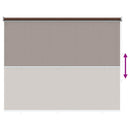 Udendørs rulleskærm 90% UV blok Gråbrun 220 x 230 cm HDPE