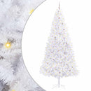 Kunstigt juletræ med 300 LED'er Hvid 300 cm PVC og Stål