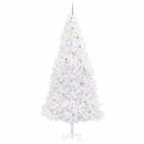 Kunstigt juletræ med 300 LED'er Hvid 300 cm PVC og Stål
