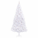 Kunstigt juletræ med 300 LED'er Hvid 300 cm PVC og Stål