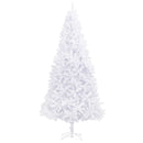 Kunstigt juletræ med 300 LED'er Hvid 300 cm PVC og Stål