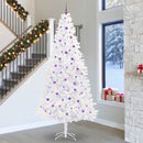 Kunstigt juletræ med 300 LED'er Hvid 300 cm PVC og Stål